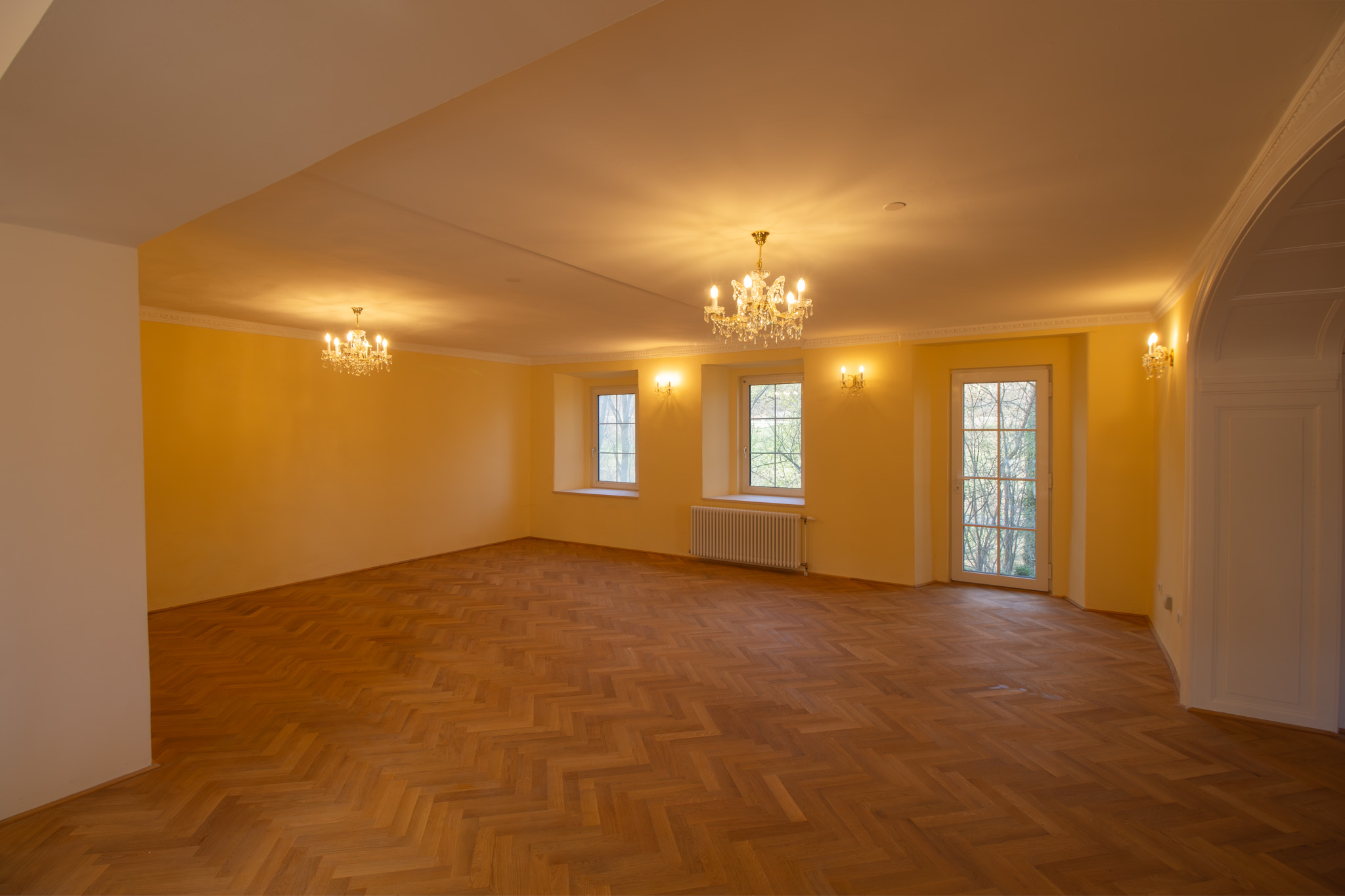 Historischer Innenraum von Schloss Mühlhof