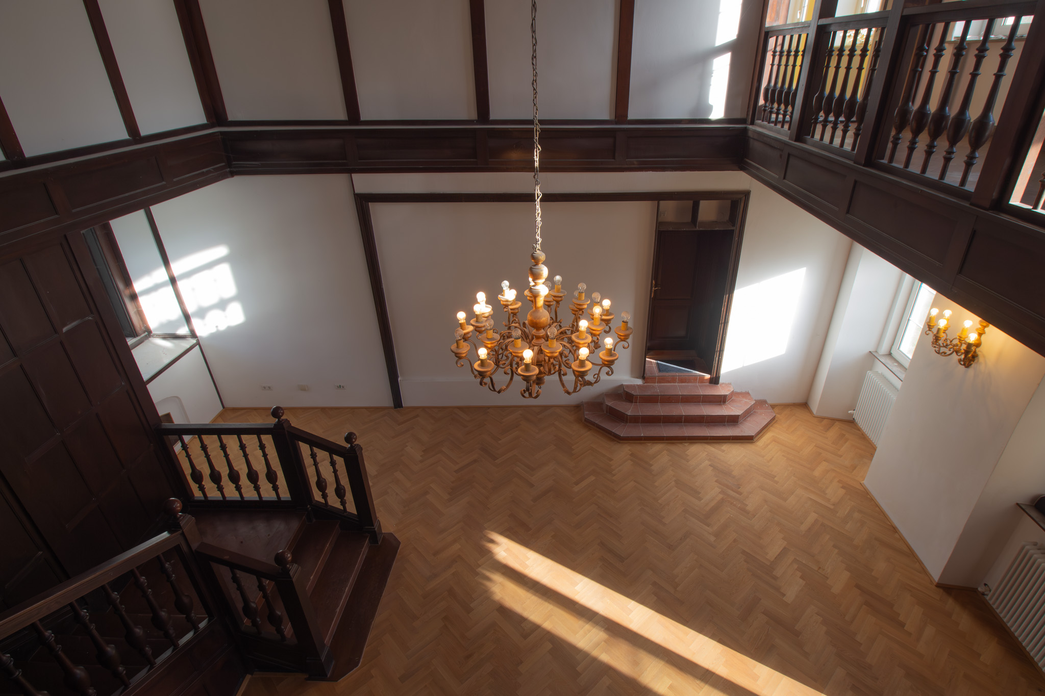 Stimmungsvoller Empfang im Schloss